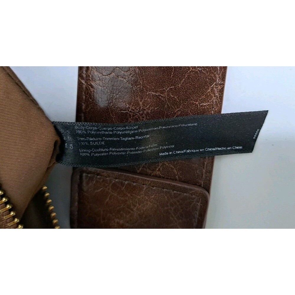 Anthropologie Brown Tortoise Bette Vegan Leather Crossbody Bag Purse Handbag - Picture 7 of 9